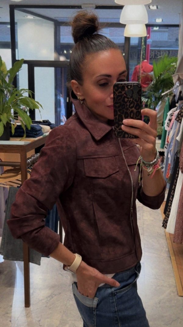 CAZADORA NIZA BURGUNDY BY ENOLA
