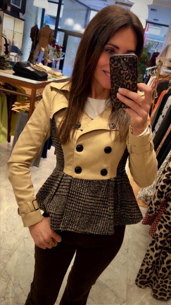 TRENCH PEPLUM