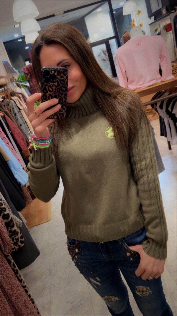 JERSEY BIARRITZ KAKI & LIMA