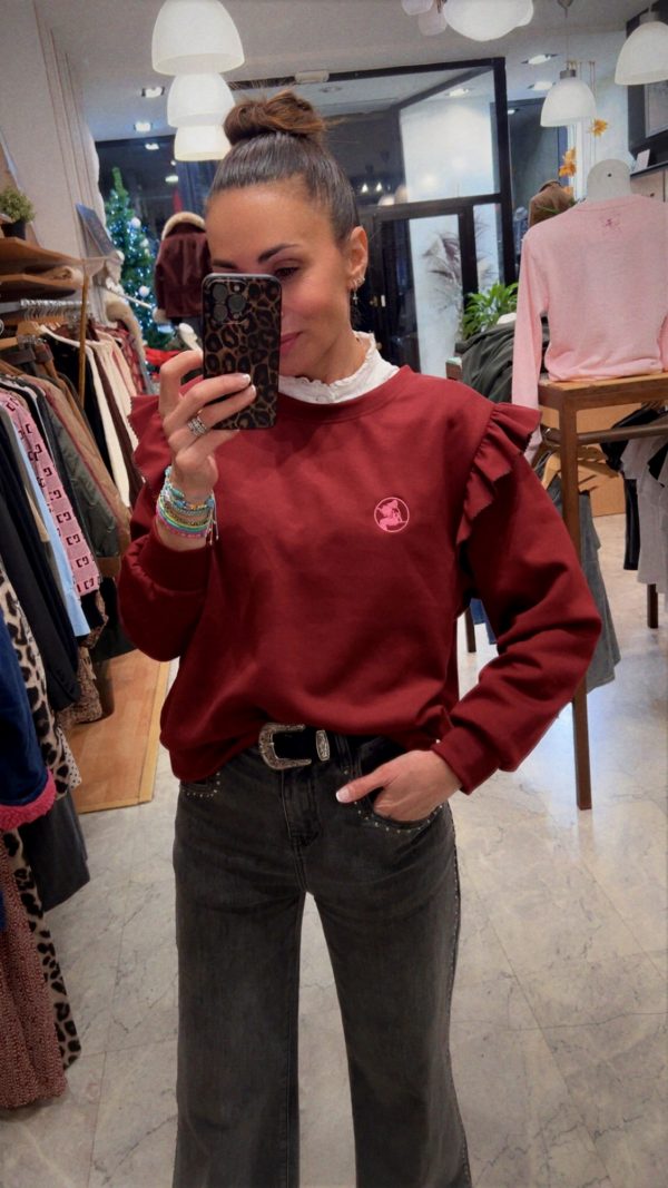 SUDADERA ODETTE BURDEOS