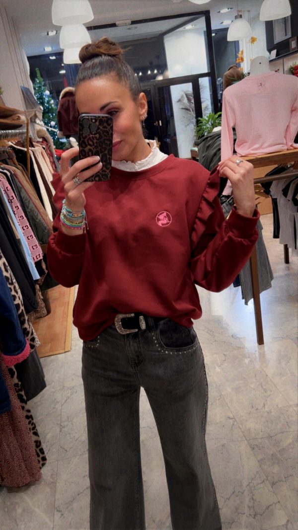 SUDADERA ODETTE BURDEOS