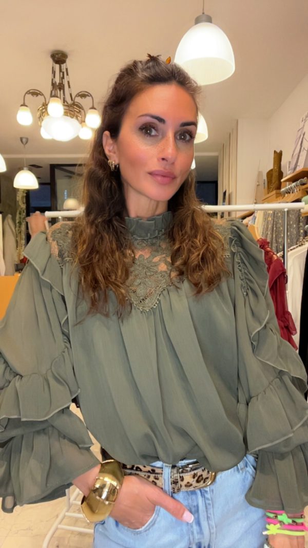 BLUSA NORA VERDE OLIVA